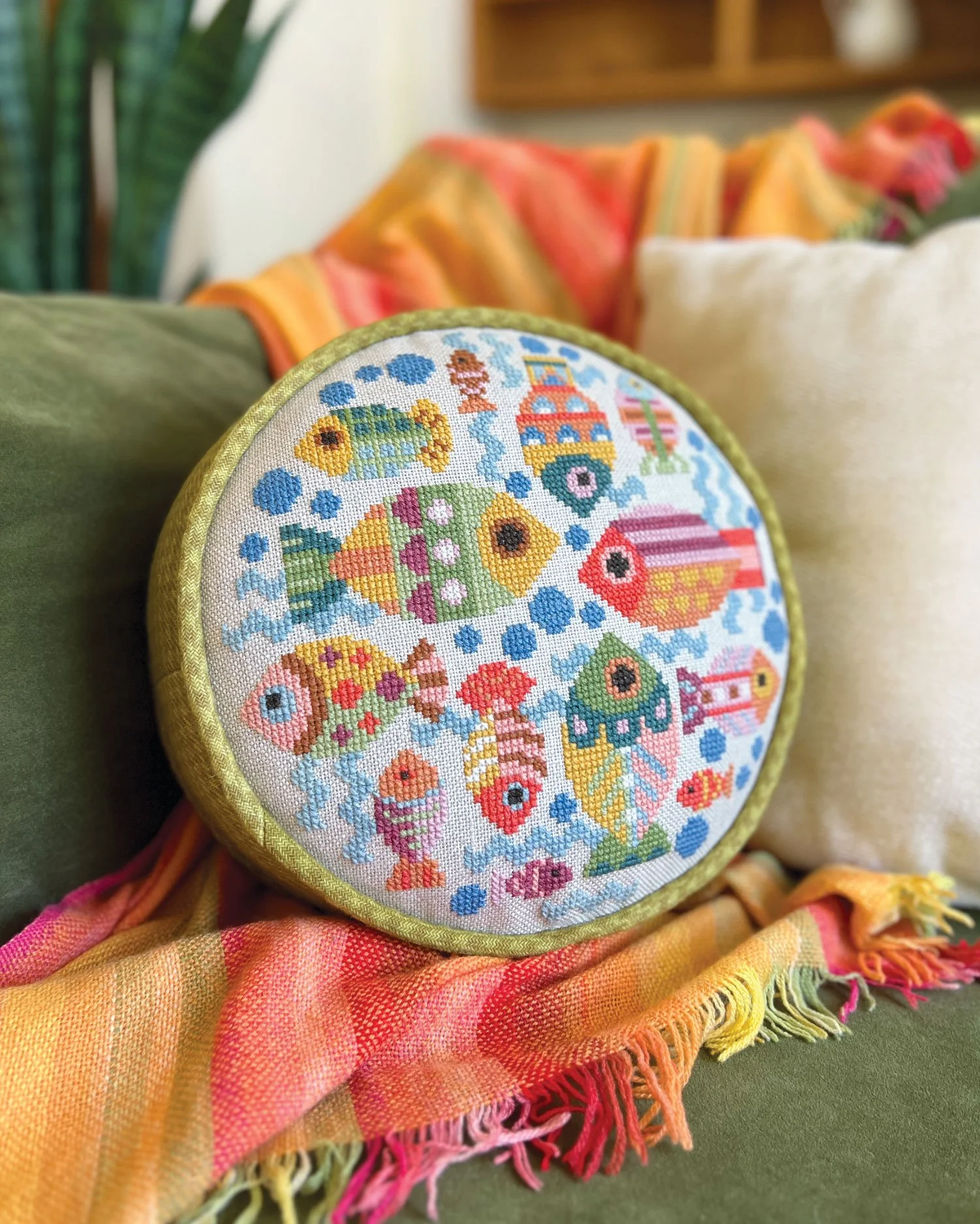 Fish Dish Cross Stitch Pattern