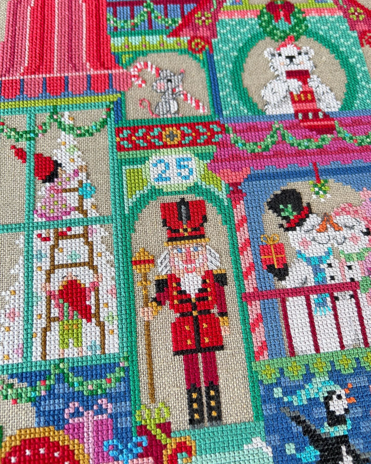 Holiday House Cross Stitch Pattern