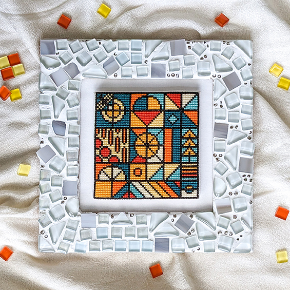 Summer Mosaic Cross Stitch Pattern