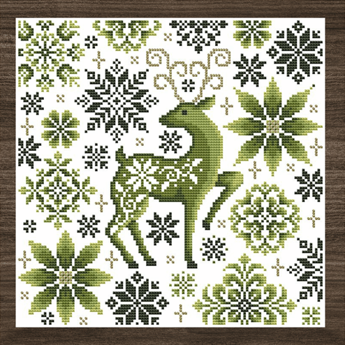 Evergreen Whispers Cross Stitch Pattern