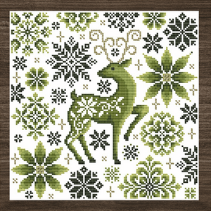 Evergreen Whispers Cross Stitch Pattern