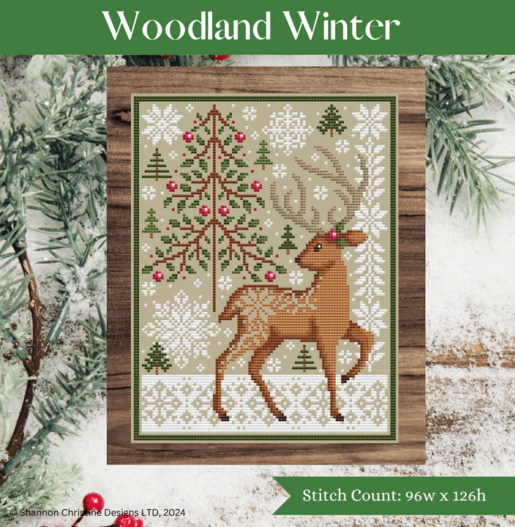Woodland Winter Cross Stitch Pattern