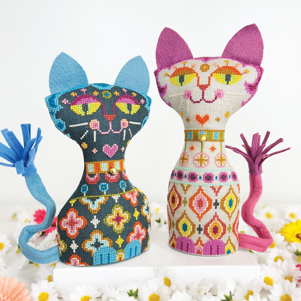 Hip Kitties Cross Stitch Pattern