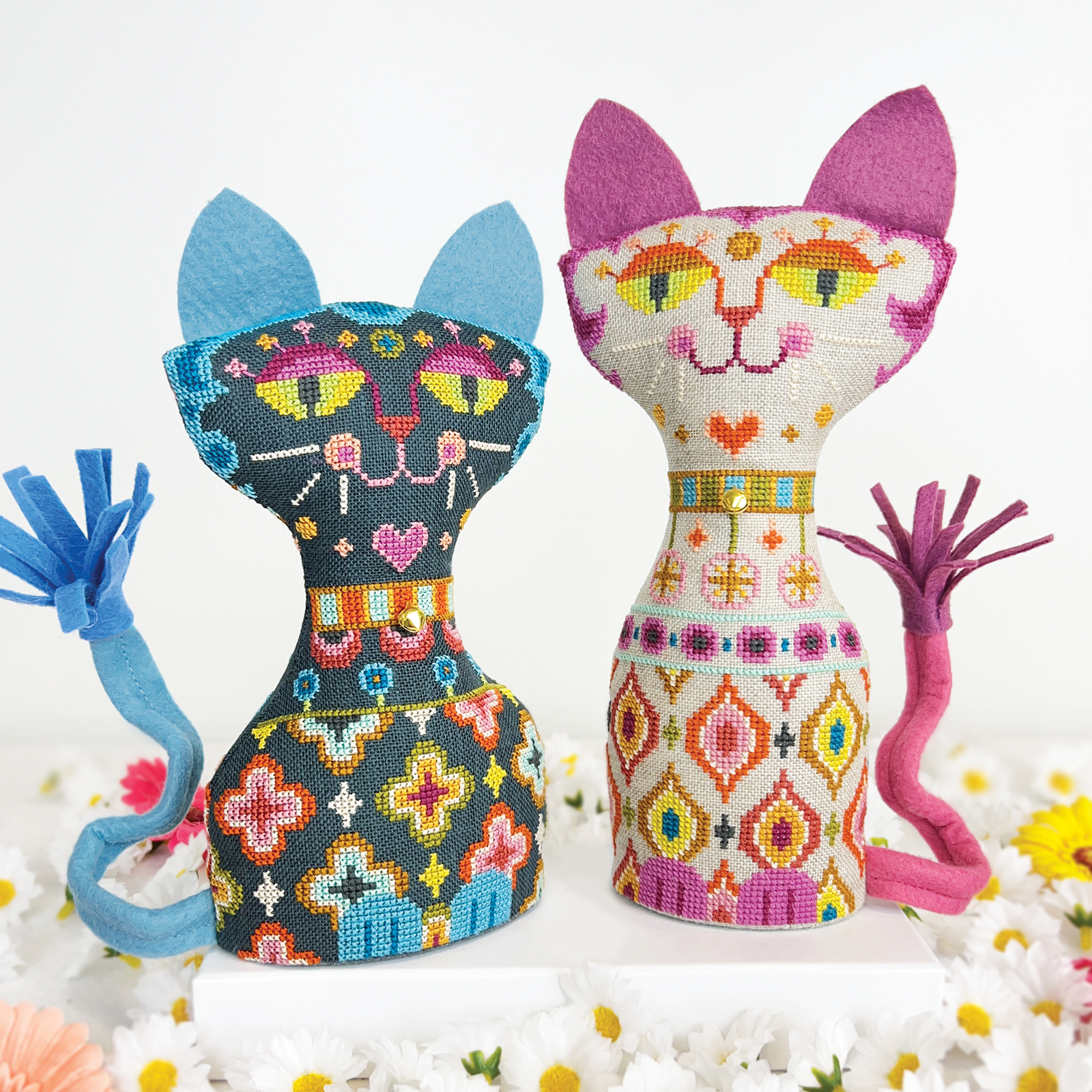Hip Kitties Cross Stitch Pattern