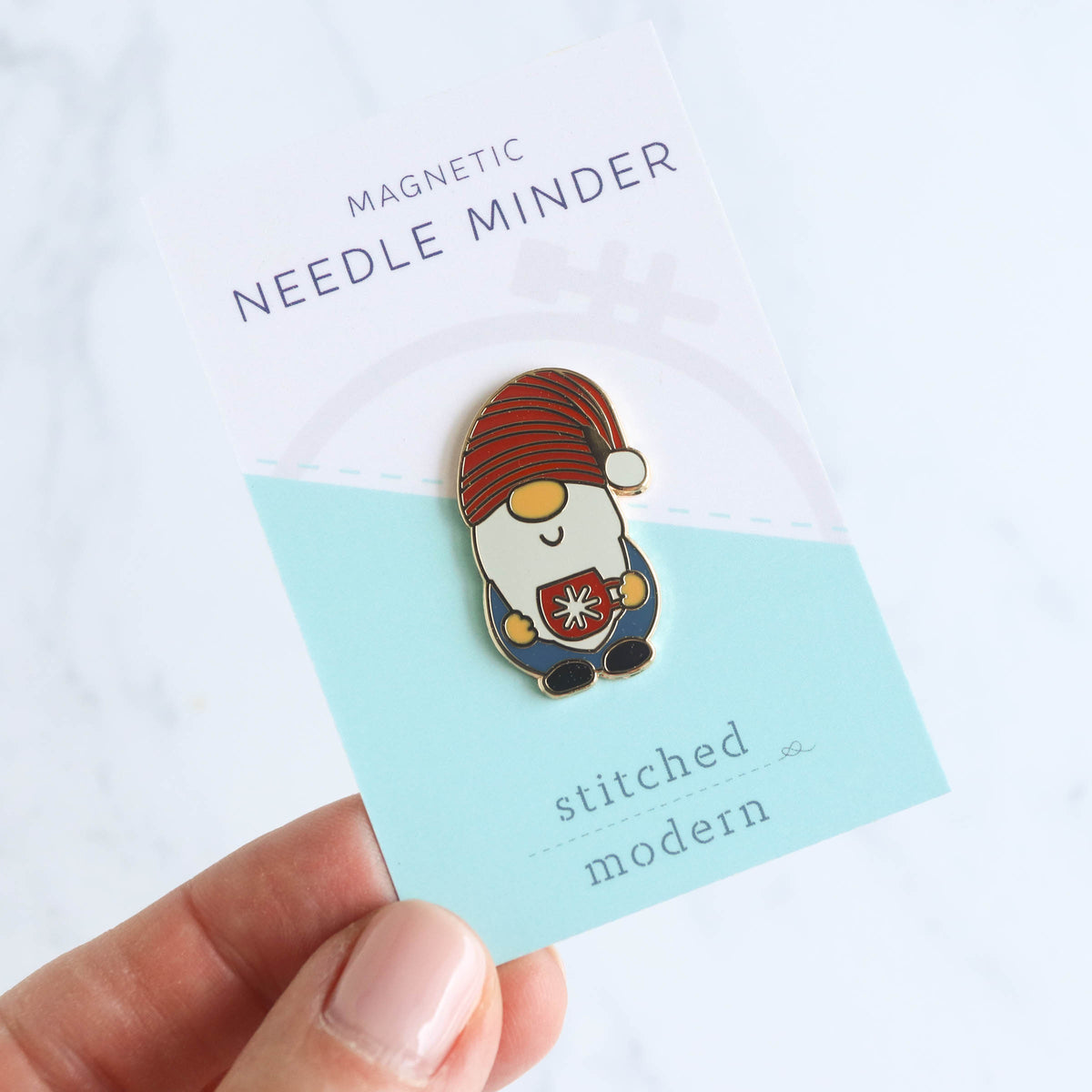 Happy Gnome Magnetic Needle Minder