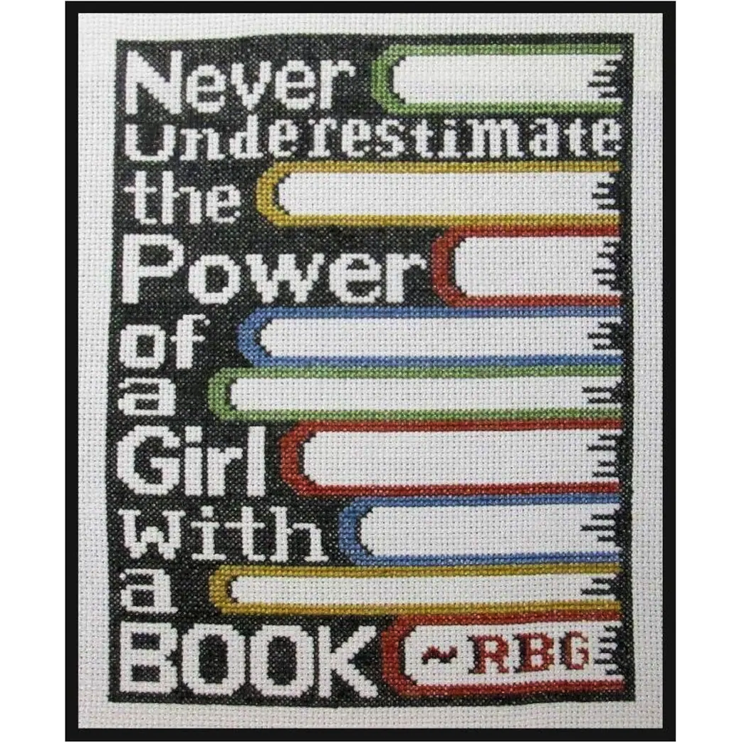 Girl With A Book Cross Stitch Pattern