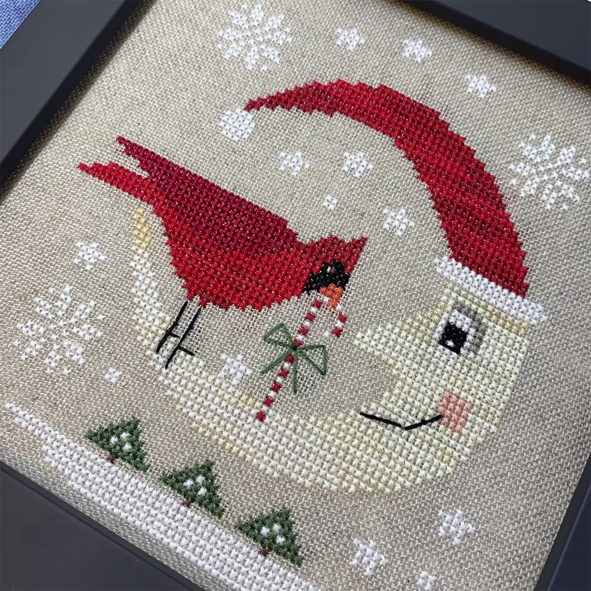 Christmas Moon Cross Stitch Pattern