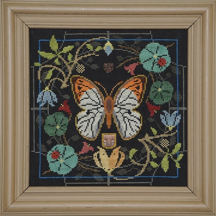 Butterfly in Bloom Cross Stitch Pattern