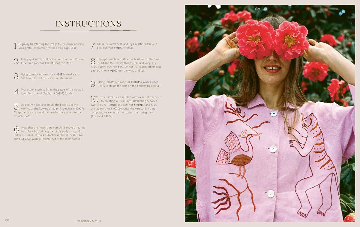 Threads: 20 Hand Embroidery Designs to Enhance Your Clothes-Stitched Modern