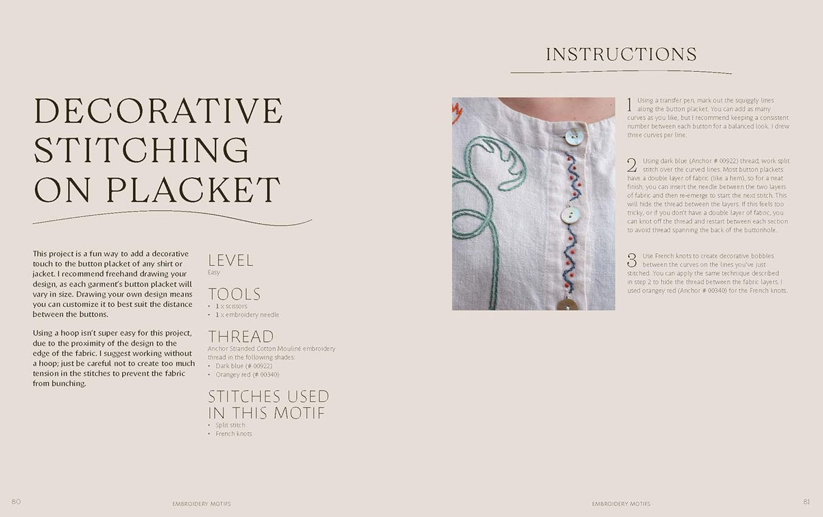 Threads: 20 Hand Embroidery Designs to Enhance Your Clothes-Stitched Modern