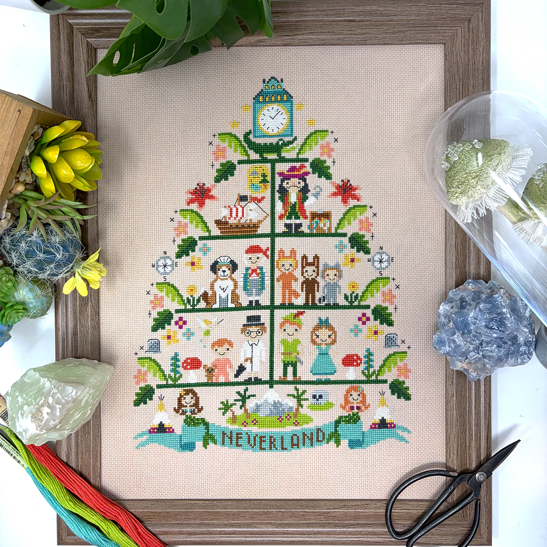Neverland Tree Cross Stitch Pattern