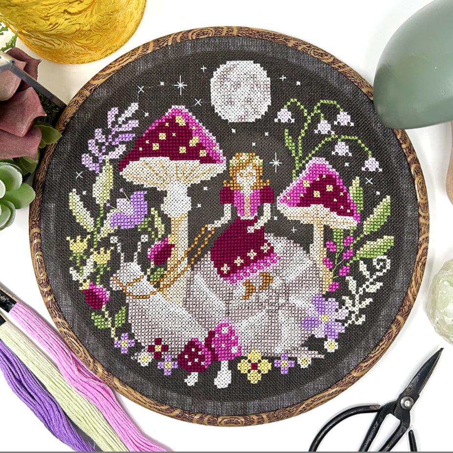 The Snail Rider Cross Stitch Pattern