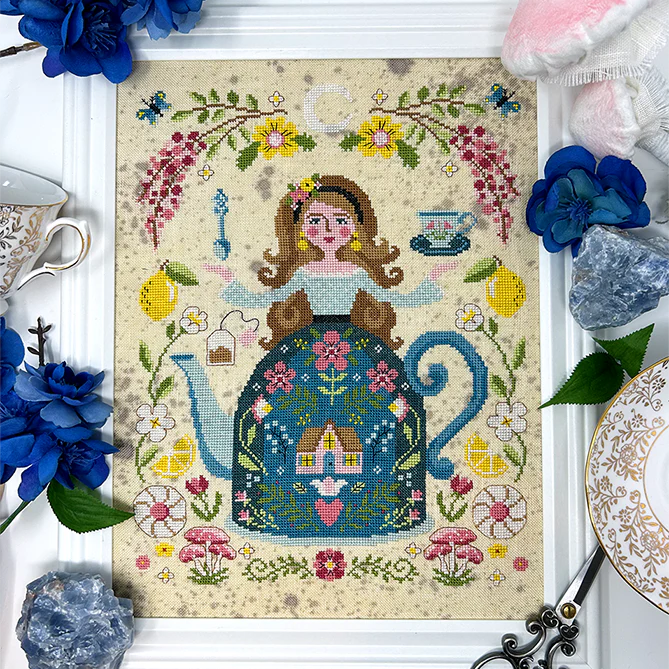 The Tea Goddess Cross Stitch Pattern