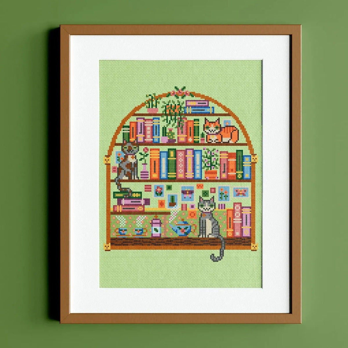 Book Nook Cross Stitch Pattern