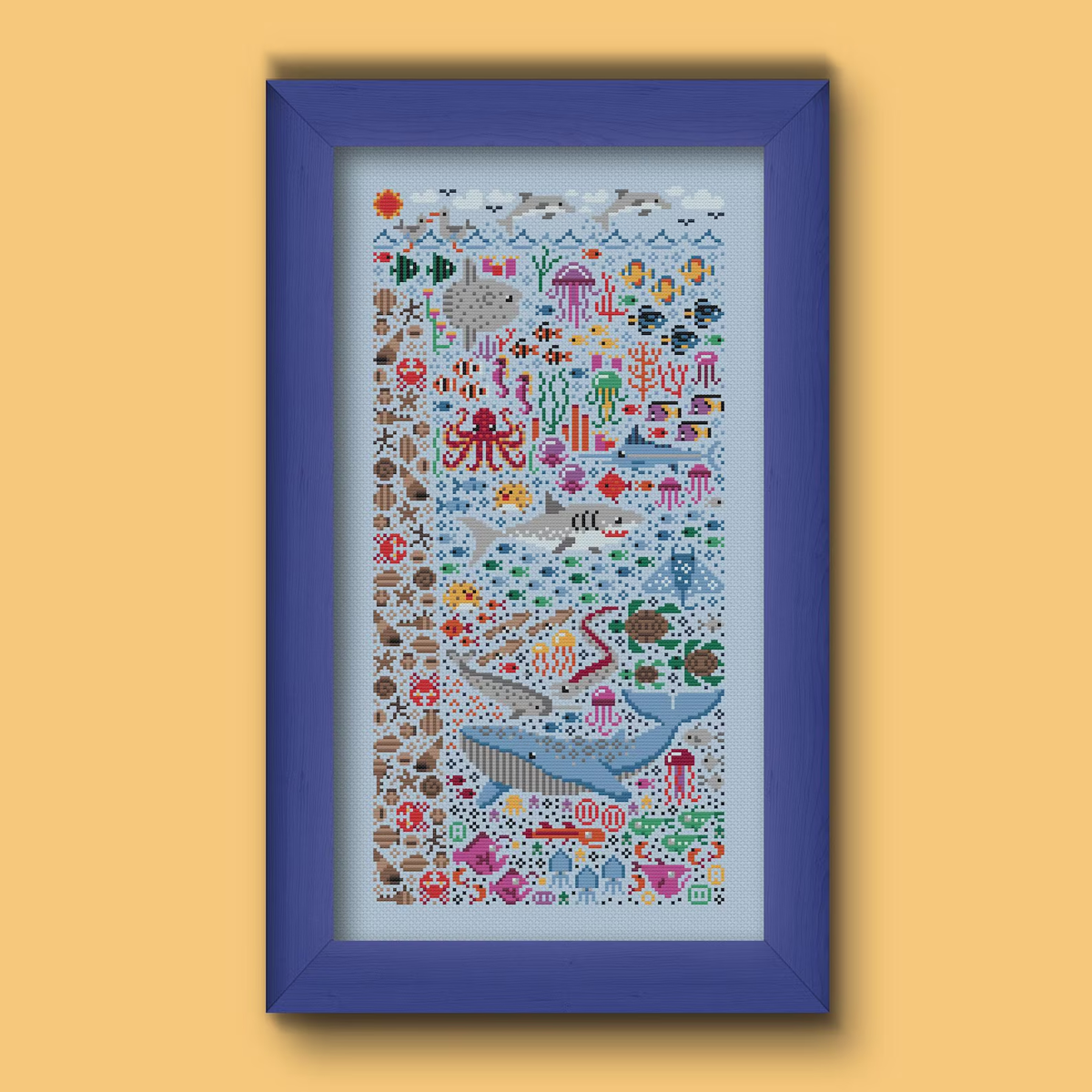 Ocean View Cross Stitch Pattern