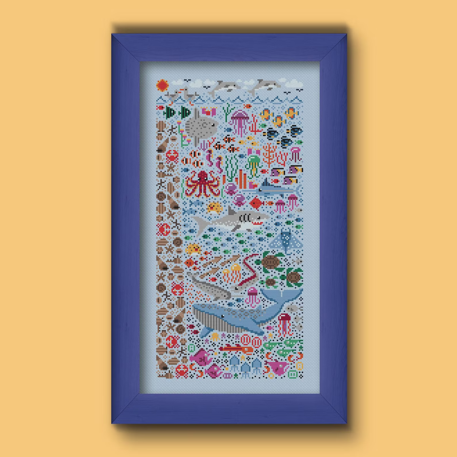 Ocean View Cross Stitch Pattern