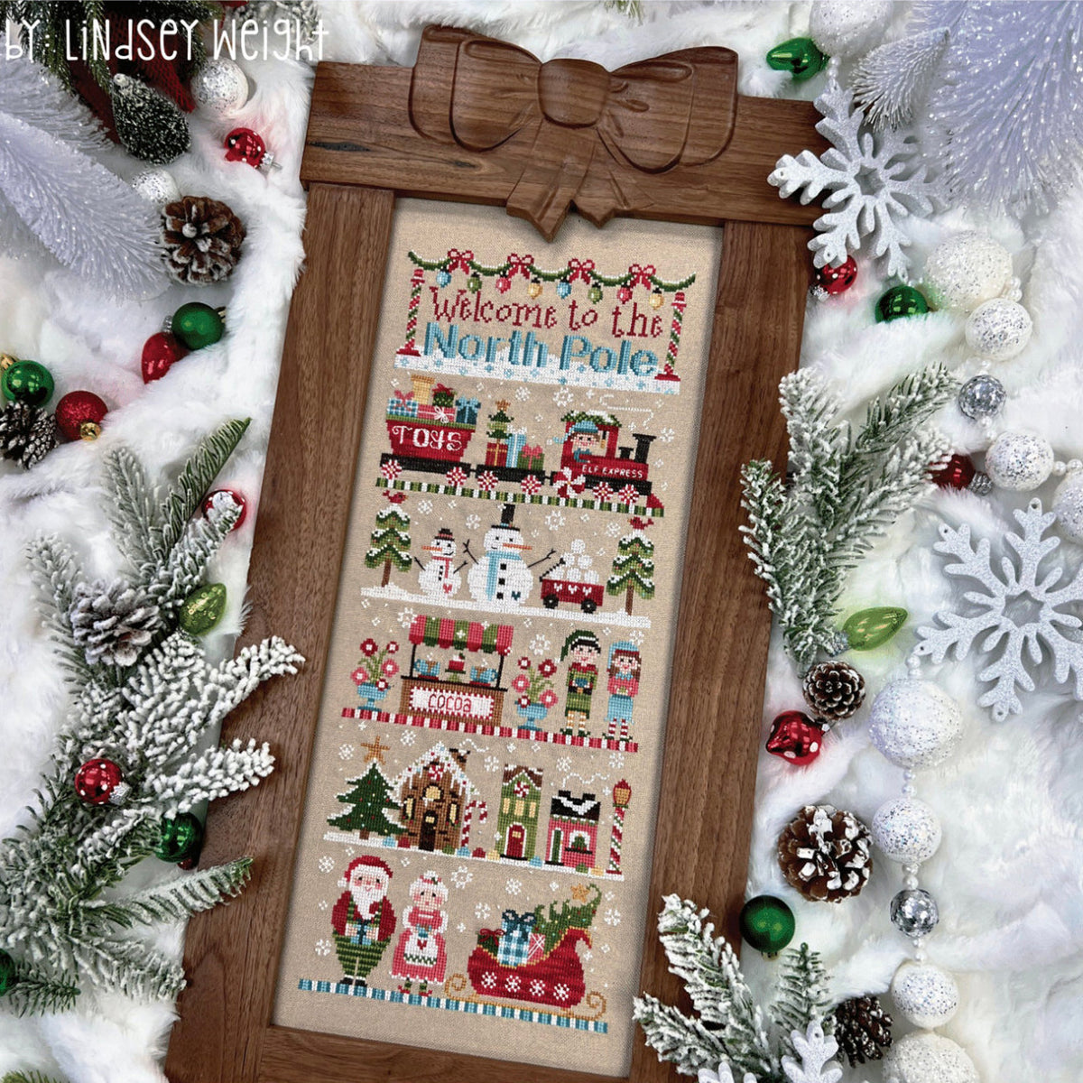 Welcome to the North Pole Cross Stitch Pattern
