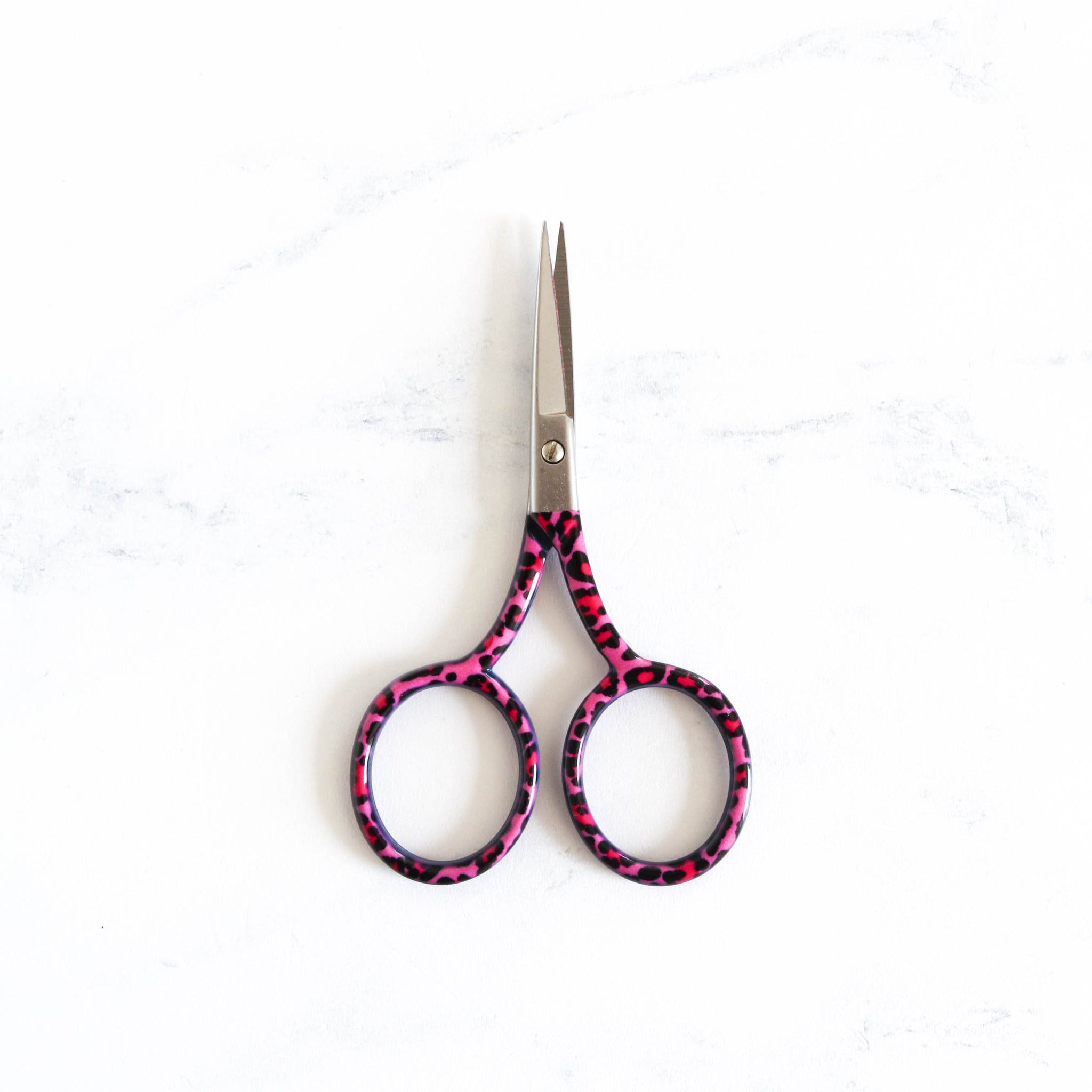 Pink Leopard 3 3/4 Embroidery Scissors