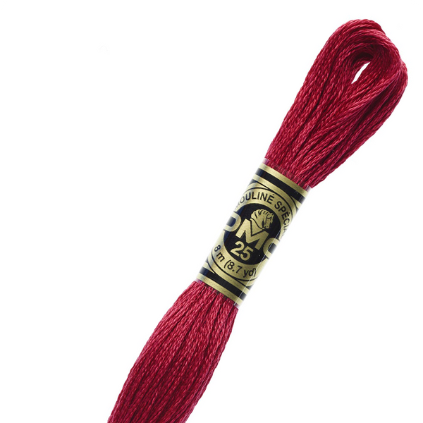 DMC 498 Cotton Embroidery Floss - Stitched Modern
