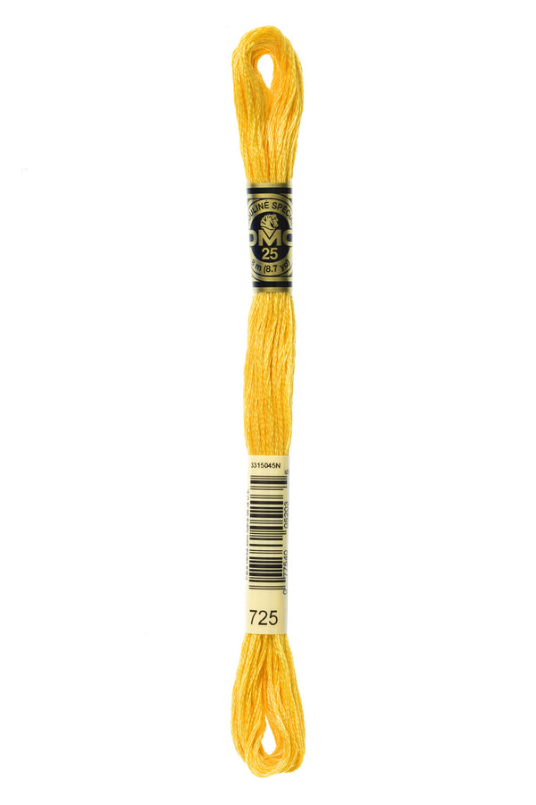 DMC 725 Cotton Embroidery Floss - Stitched Modern
