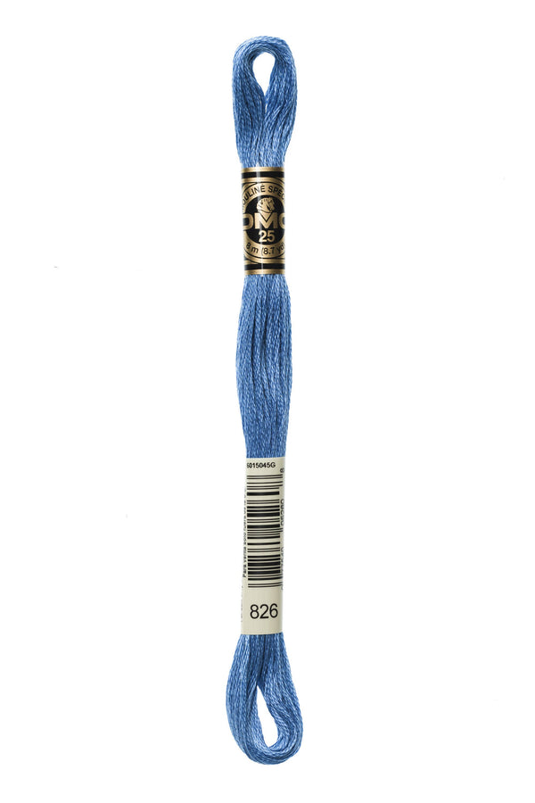 DMC 826 Cotton Embroidery Floss - Stitched Modern