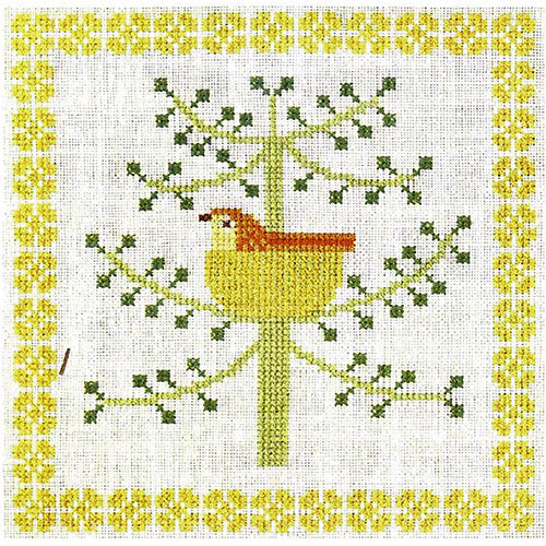 Vintage Birds Cross Stitch Kit - Calendar Series, June 1969