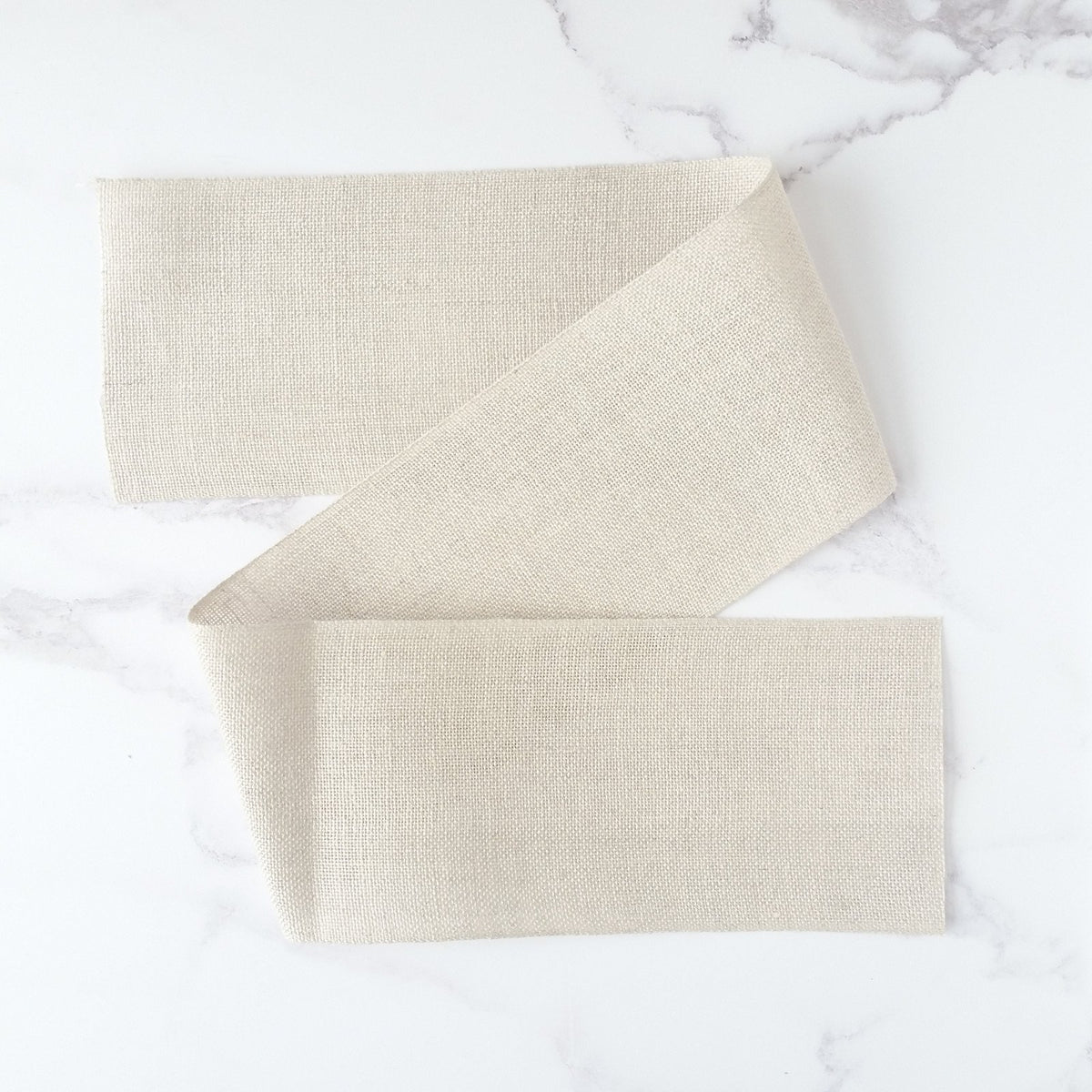 Natural Linen Stitching Band - 3.5 inches