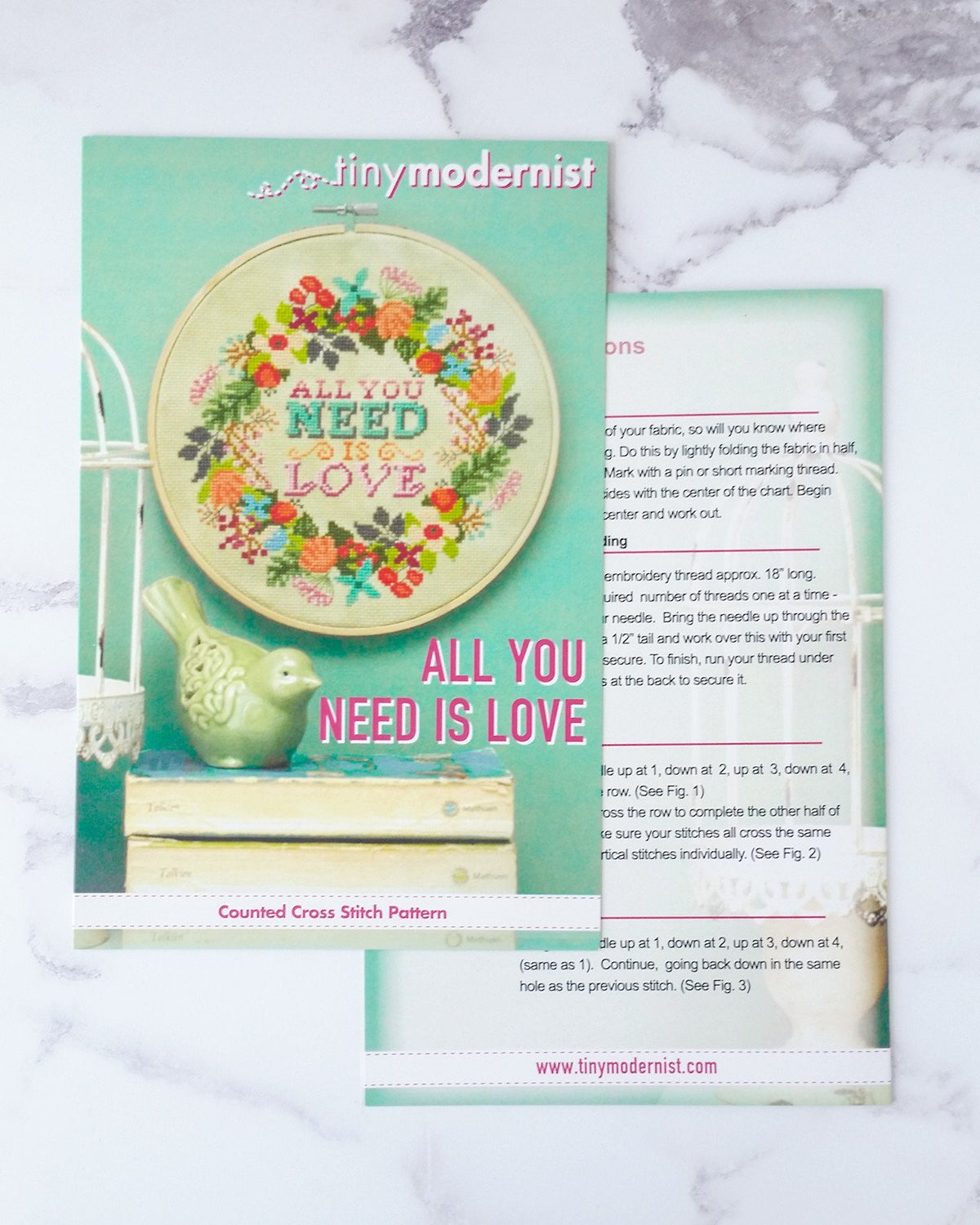 All You Need Is Love Cross Stitch Pattern