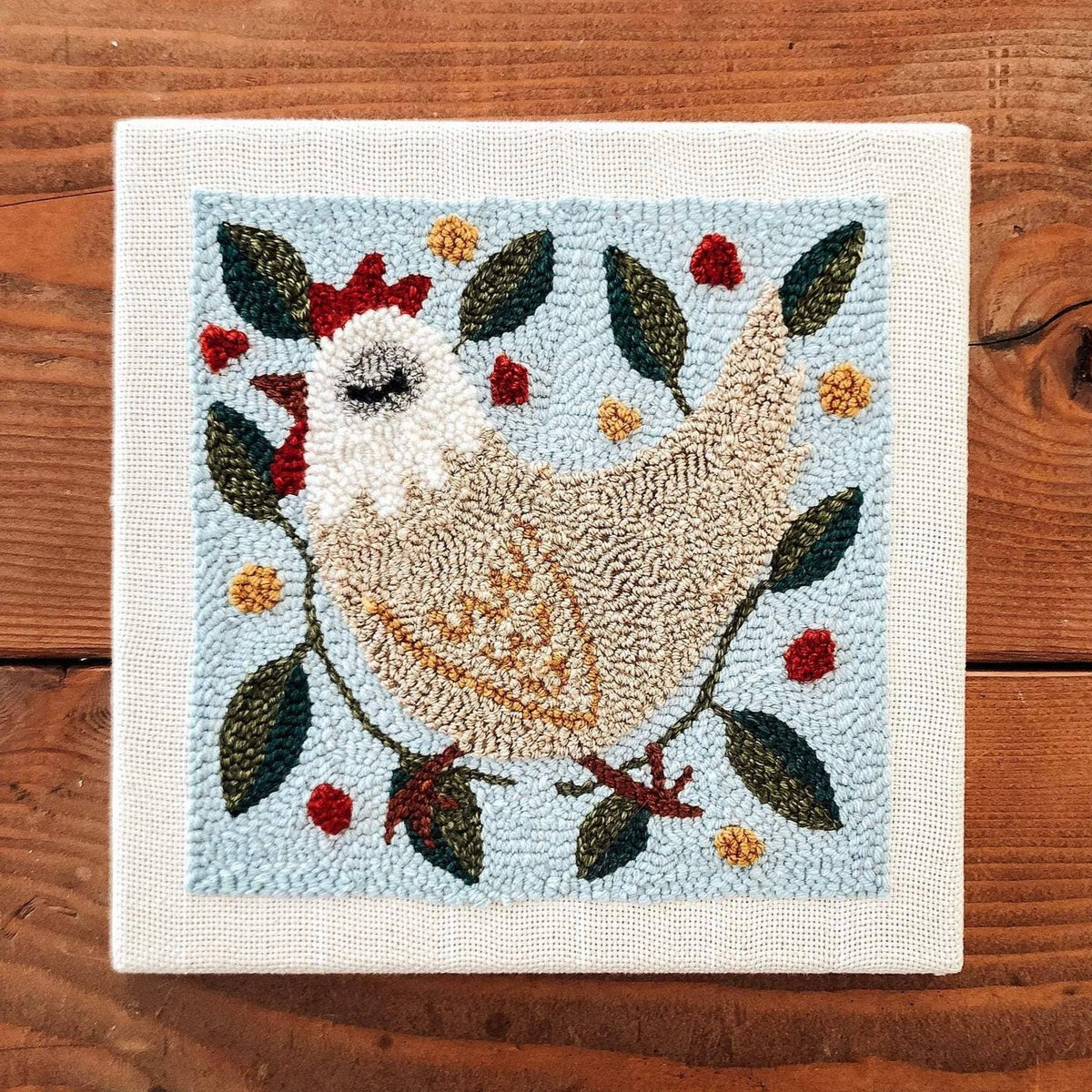 Square Punch Needle Kit - Spring Chicken