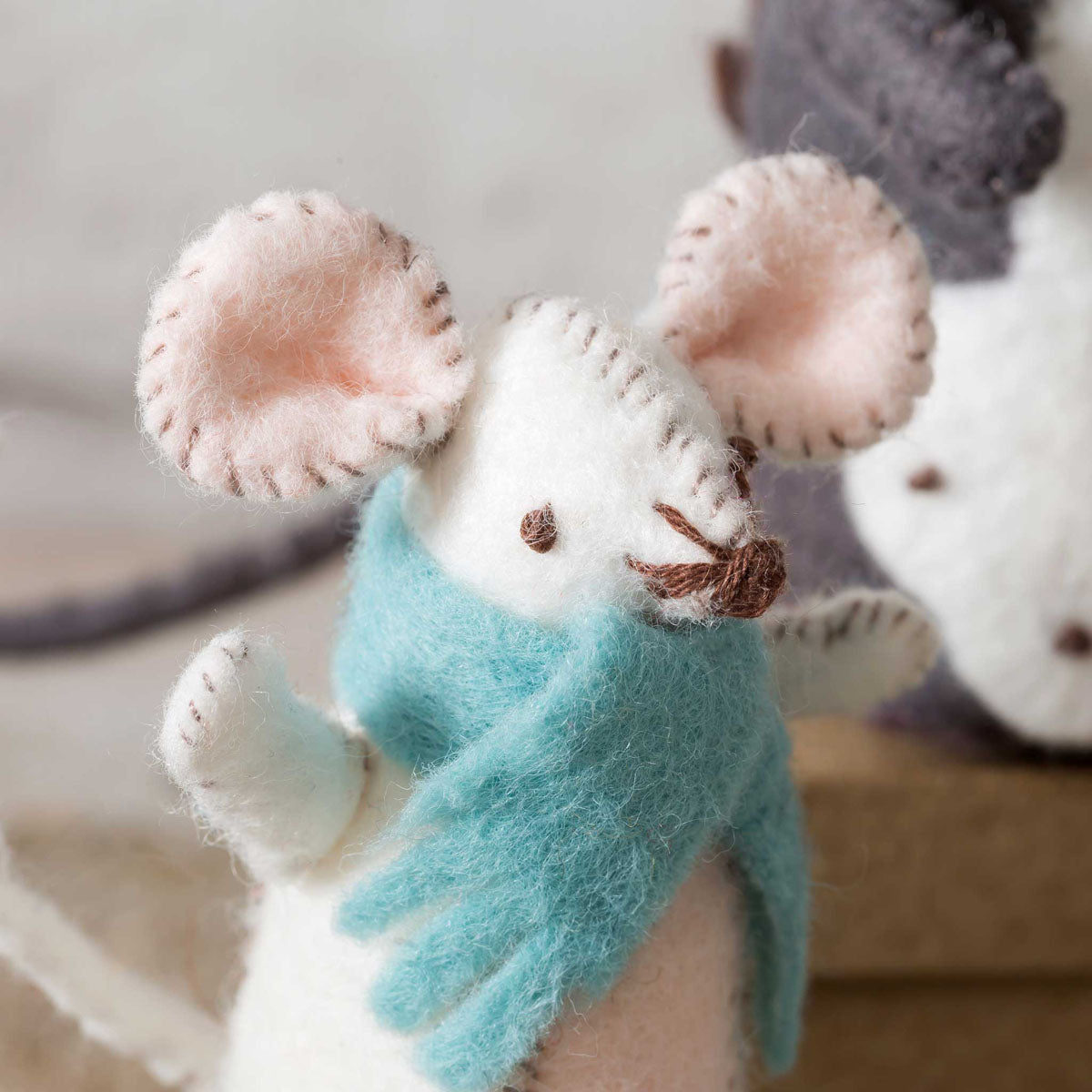 Hand Stitched Felt Softie Kit - Mouse Family