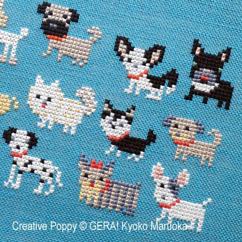 Dog Breeds Cross Stitch Pattern-Stitched Modern