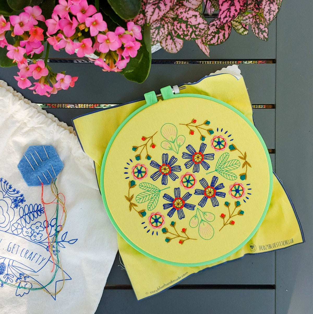 Wallflowers Hand Embroidery Kit