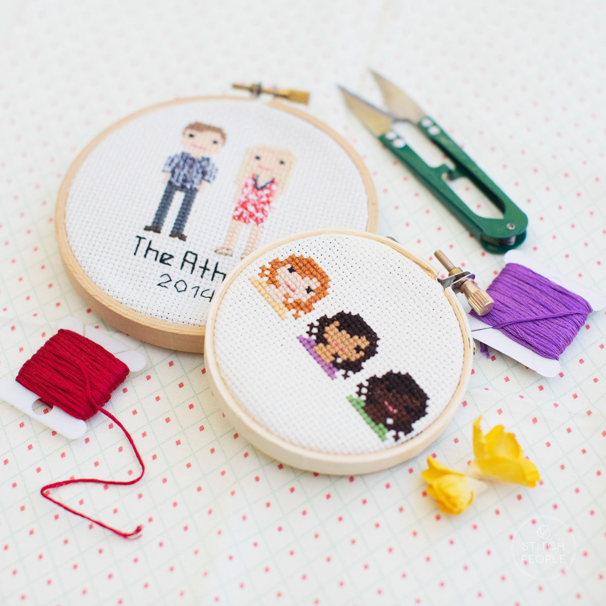 The Ultimate Cross Stitch Portrait Thread Collection by Stitch People