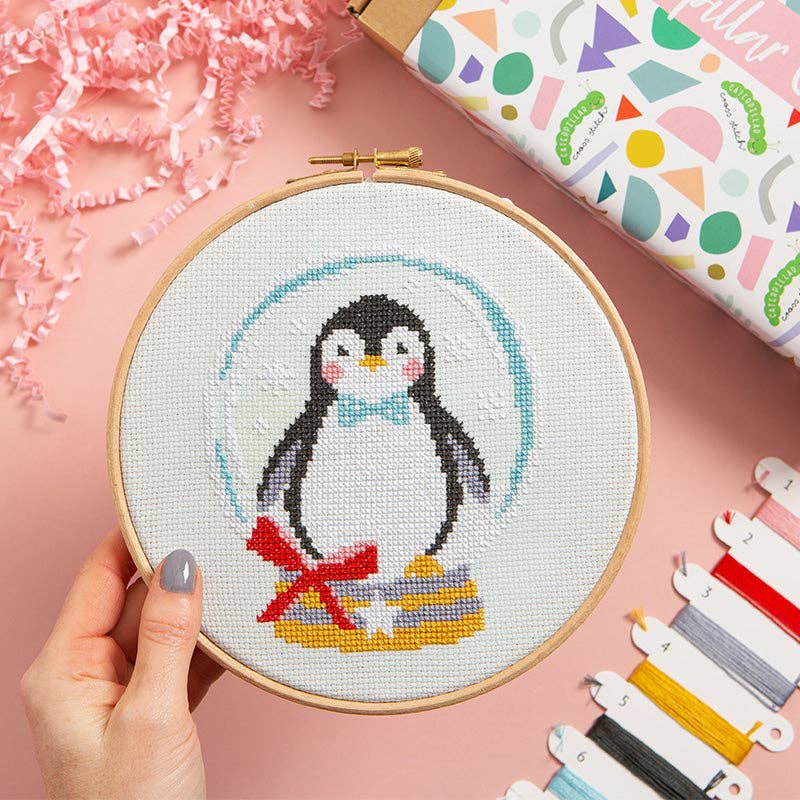 Let it Snow Penguin Cross Stitch Kit