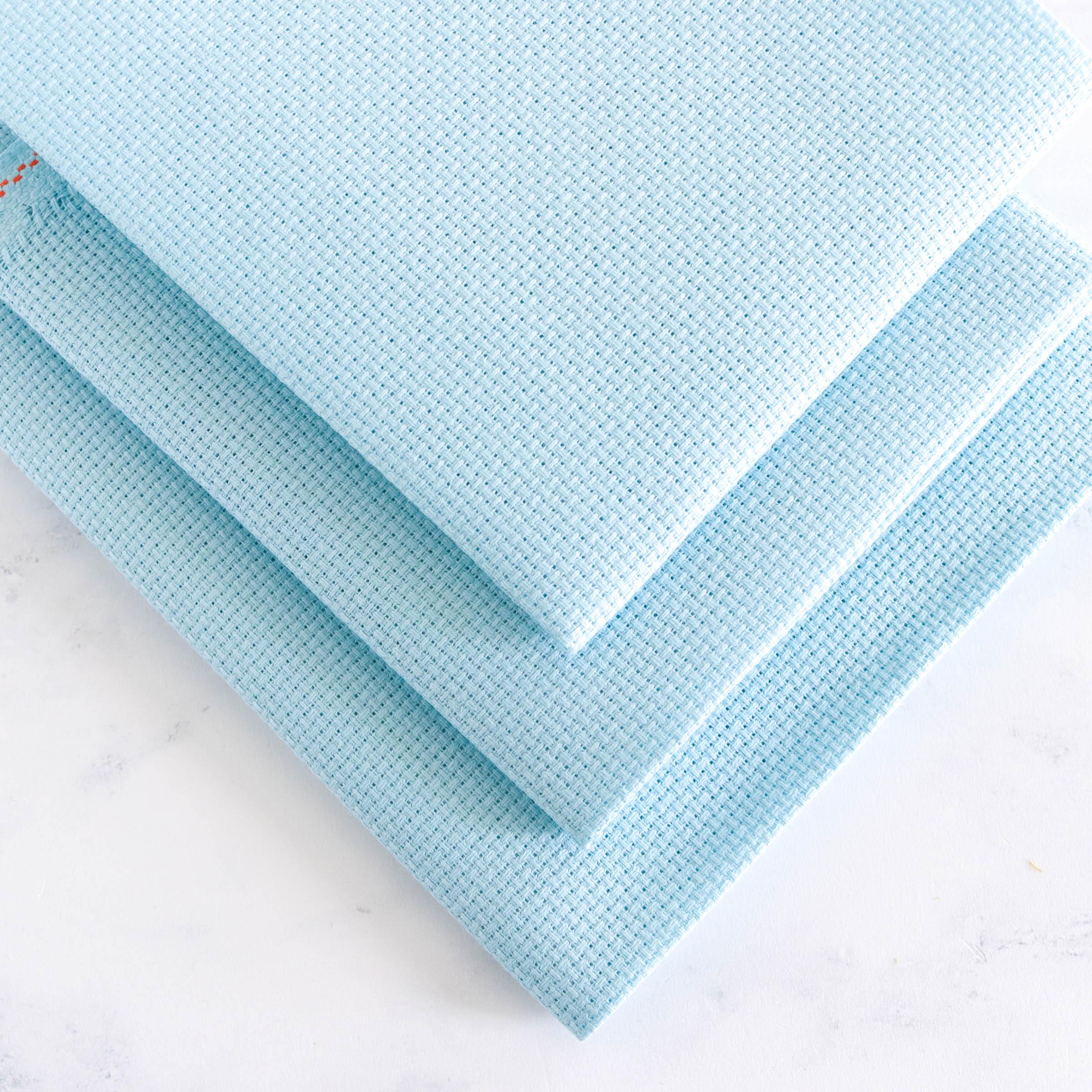 アカッチ Aqua Aida Cross Stitch Fabric - 14 Count - Stitched Modern