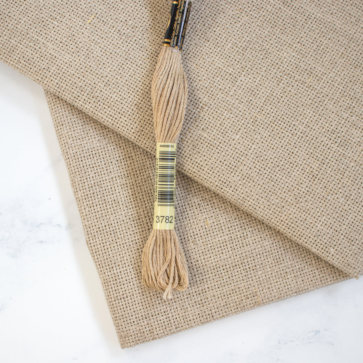 Raw Natural Aida Cross Stitch Fabric Stitched Modern raw-natural-aida-cross-stitch-fabric-stitched-modern