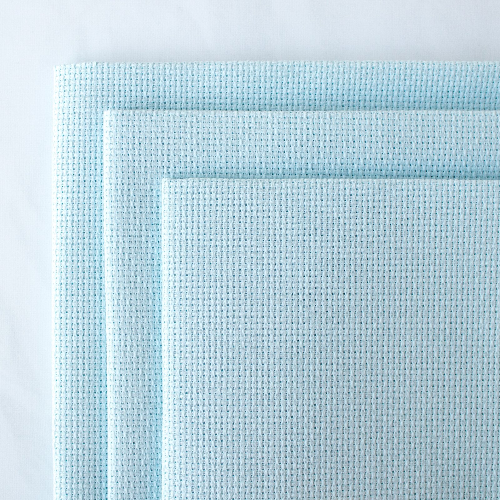 Wichelt Permin Premium Aida Cross Stitch Fabric 14 Count Touch of Blue 18 x 25