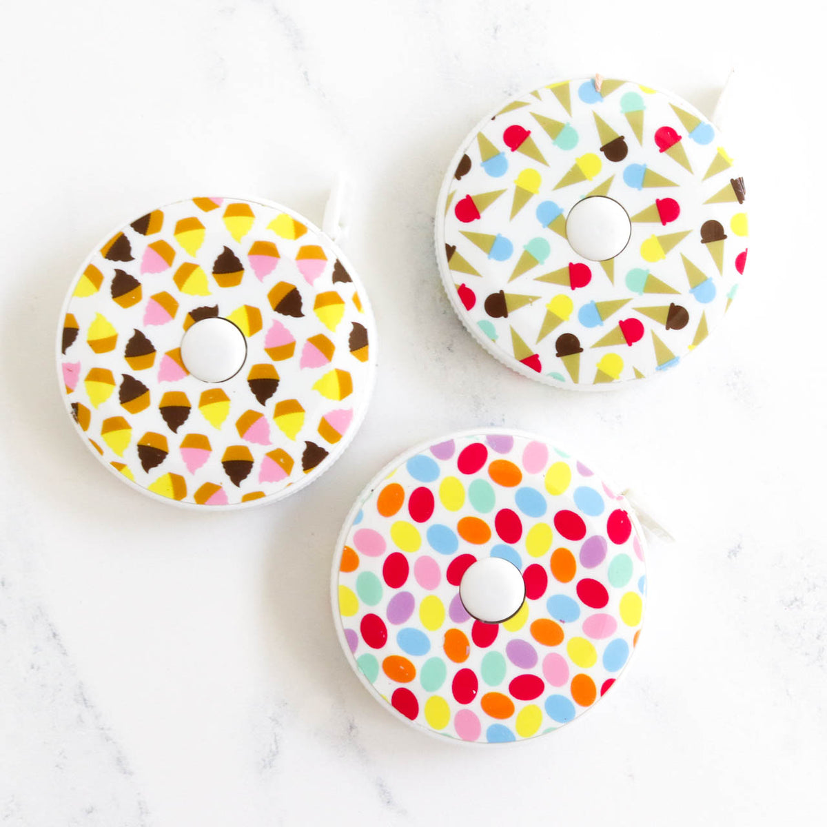 Sweets Retractable Tape Measure-Stitched Modern