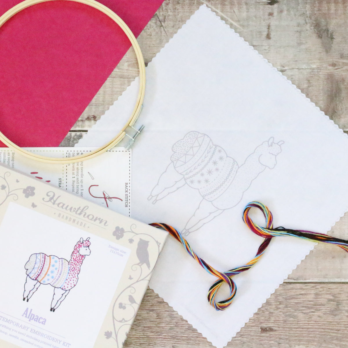 Alpaca Contemporary Hand Embroidery Kit