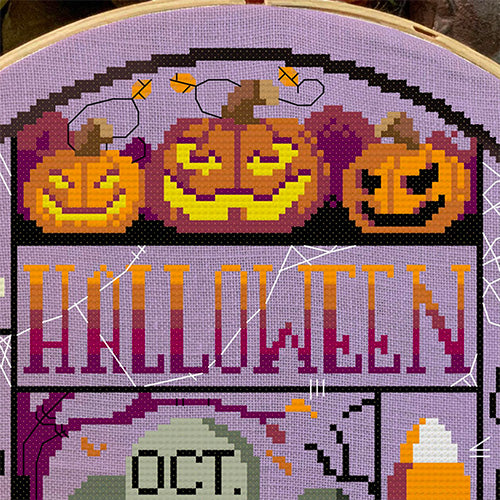 Halloween Night Cross Stitch Pattern - Stitched Modern