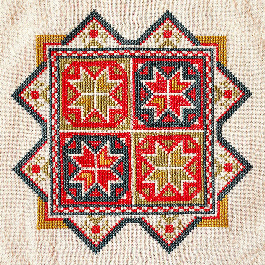 Mediterranean Folk Cross Stitch Kit - Star of Chios