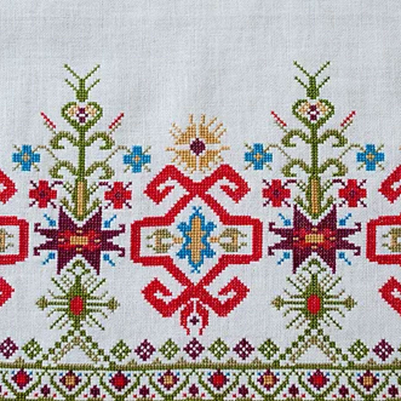 Mediterranean Folk Cross Stitch Pattern - Byzantine Zoe
