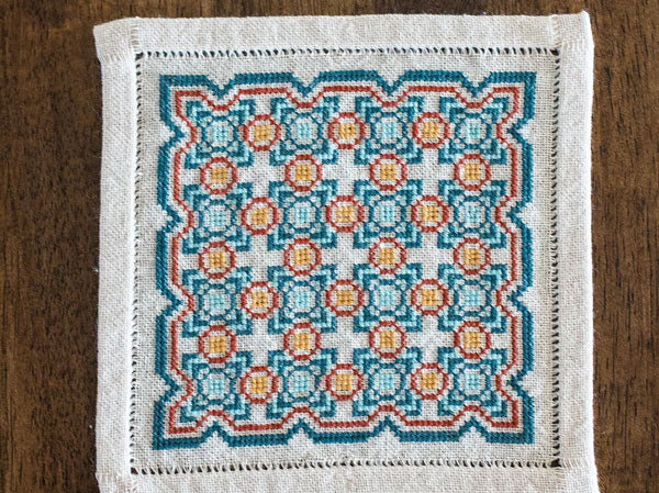 Mediterranean Folk Cross Stitch Kit - Salerno Tile