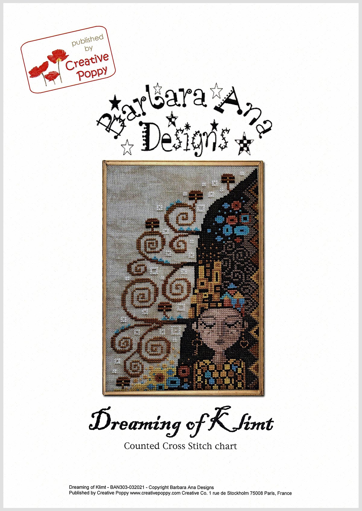Dreaming of Klimt Cross Stitch Pattern