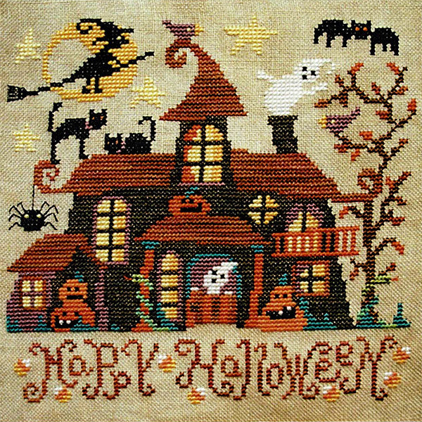 Haunted House Cross Stitch Pattern