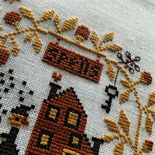 Spellville Halloween Cross Stitch Pattern