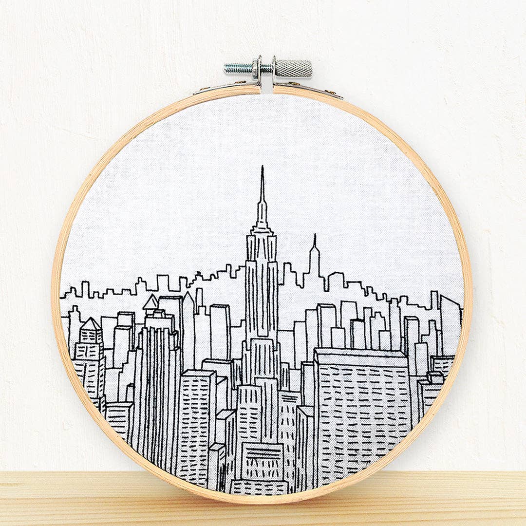 New York City Hand Embroidery Kit - Top of the Rock