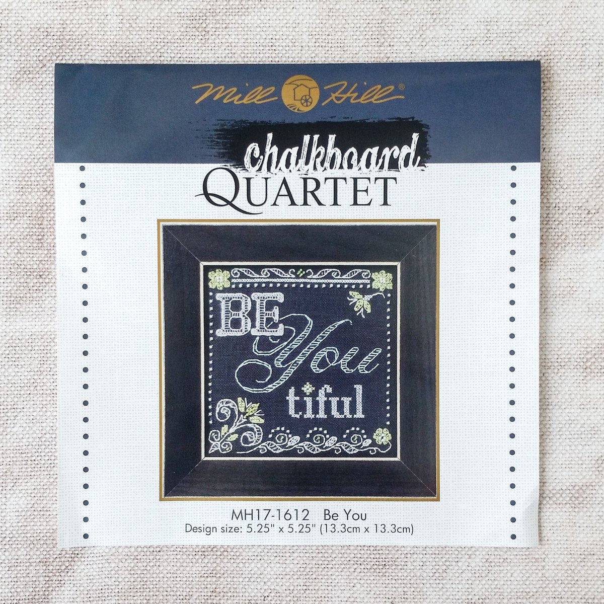 Be You Chalkboard Inspired Cross Stitch Kit