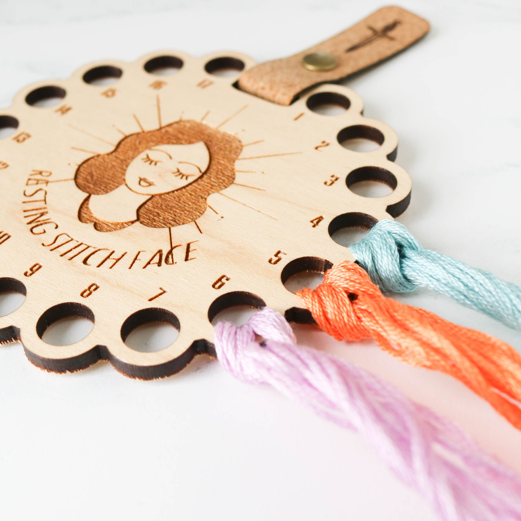 Embroidery / Cross Stitch Floss Organizer Wood 