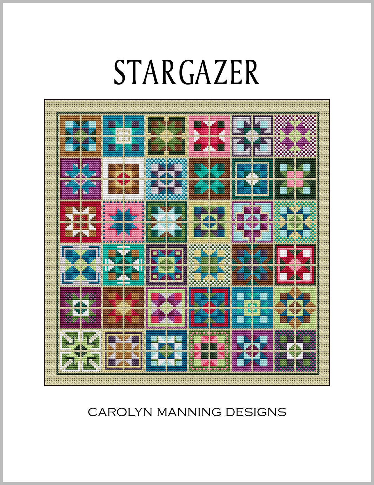 Stargazer Pattern Stargazer Cross Stitch Pattern - Stitched Modern